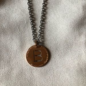 Rebecca Monogram “B” Necklace